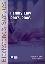 Blackstone's Statutes on Family Law 2007-2008 (Blackstone's Statute Book)