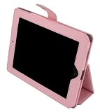rooCASE Dual Station Folio Full Genuine Leather (Pink) Case for Apple iPad 3G Wi-Fi