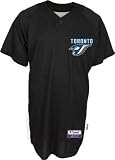Toronto Blue Jays Authentic Home Batting Practice Jersey - Black/White Medium