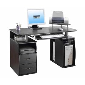 Techni Mobili Juvenile MDF Compact Computer Desk, Cherry by TECHNI MOBILI