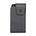 Fonus Premium Black Vertical Leather Case Side Pouch Phone Cover Holster with Swivel Belt Clip for Blackberry Z10