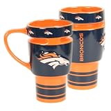 NFL Denver Broncos 16-Ounce Sculpted Travel Mug