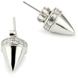Nicky Hilton Sterling Silver Spike Stud Earrin