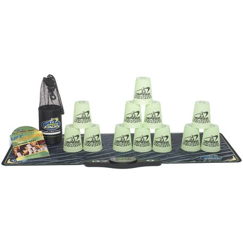 Childrens Toyshop  Toys : Speed Stacks Glow-in-the-Dark StackPack Green