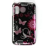 Pink Butterflies Black Protector Case for Motorola Atrix 4G MB860