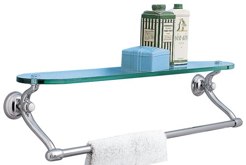 American Standard 6726 Collection 24-Inch Towel Bar with Glass Shelf, Chrome