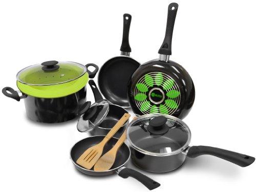 Ecolution Artistry 12-Piece  Cookware Set, Black 