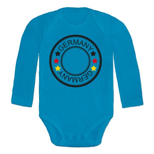 EM Logo Deutschland Trikot Fan Baby Body langarm by Shirtcity