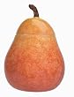 Red Pear Ceramic Cookie Jar