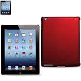 FOR APPLE IPAD3 HARD CASE SNAP ON SLIM-FIT CASE FOR IPAD3 (RED) + SCREEN PROTECTOR FREE.