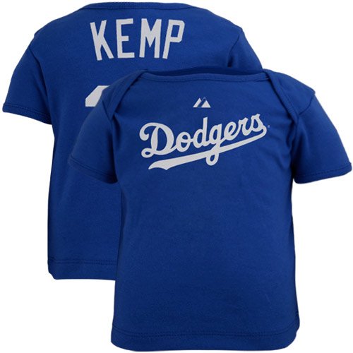 Majestic L.A. Dodgers #27 Matt Kemp Infant Royal Blue Player T-shirt (3-6 Months)