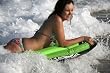 Surfster Blade Pro Inflatable Bodyboard / Boogie Board (Green) with Pump