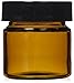 X-Small Amber Glass Storage Jar with Air-Tight Lid