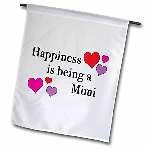 EvaDane – Quotes – Happiness Is Being A Mimi – 12 x 18 inch Garden Flag (fl_223974_1)