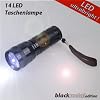 Outdoor Taschenlampe aus Metall mit 14 LEDs
