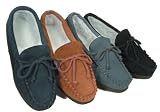 Womans Suede Leather Moccasins