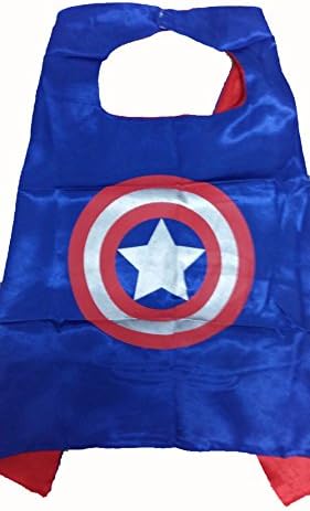 KeepworthSourcing Double Side 55*70CM Superhero capes for Kids Party Children Gifts Captain America