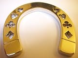 Silver Lucky Horseshoe Poker Weight