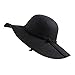 Dealzip Inc? Vintage Style Women Lady Wide Brim Wool Felt Bowler Fedora Cloche Floppy Beach Sun Hat Cap with Lovely Bow Band (Black)