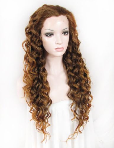Imstyle® Stunning Extra Kinky Curly Brown Honey Blonde Mixed Long Lace Front Wig