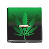 Memory Card Reader (SD, SDHC, SmartMedia, RS-MMC, MMCmobile, MMC, MMC Plus, Memory Stick Micro (M2) & Pro & Duo, MicroSD, and xD Picture Card) Square of Marijuana Joint and Leaf