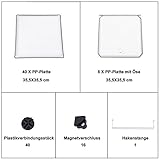 Songmics DIY Kleiderschrank Garderobenschrank Weiß mit Dekor 145 x 110 x 37cm LPC30BW - 8