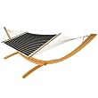 Hatteras QOB02 Large Quilted Hammock, Classic Black Stripe