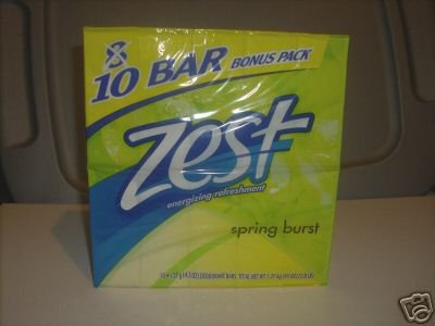HealthPersonalCare: Zest Deodorant Soap Spring Burst Value Pack 10 4.5 oz Bars