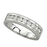 14K White Gold Diamond Wedding/Anniversary Band - 0.50 Ct.
