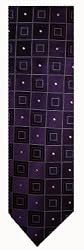 Men's Donald J. Trump Neck Tie Purple & Silver