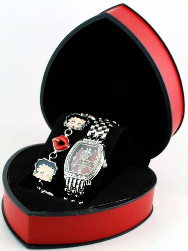 Betty Boop #BBW352S Women's Watch and Bracelet Gift Set