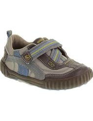 Shoes: Stride Rite SRT Calvin Sneaker (Toddler),Grey/Truffle/Blue,5.5 W US Toddler - Stride Rite