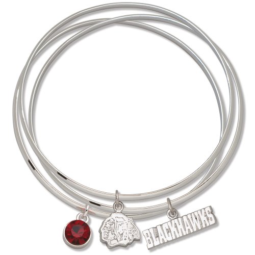 NHL Chicago Blackhawks Triple Bangle Bracelet