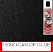 1 (313) Glue+ 15ft * 4ft W Polymat Black Speaker Box Carpet Truck Car Trunk Liner, Dash Cover, Interior Headliner Carpet / Home Wall Decor