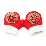 日本製 笛入り アンパンマン ワッペン付き キッズ ミトン 手袋 レッド [ウェア&シューズ] [ウェア&シューズ]
