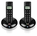 BT Graphite 1100 DECT Twin Digital Cordless Telephone - Black