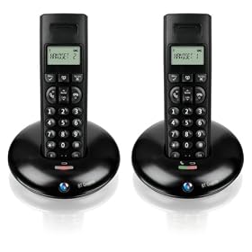 BT Graphite 1100 DECT Twin Digital Cordless Telephone - Black