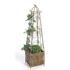 Rankhilfe Pflanzpyramide "Birdy" mit Pflanztopf Metall H 80 cm