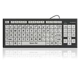 Accuratus Monster 2 USB High Contrast Keyboard in Uppercase