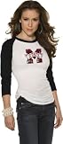Mississippi State Bulldogs Women's 3/4 Sleeve Raglan Top - by Alyssa Milano