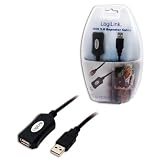 LogiLink Verl&auml;ngerungskabel USB 2.0 schwarz 5,00 Meter