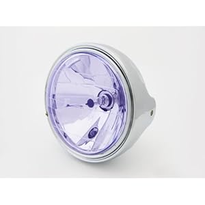 【クリックで詳細表示】マッドマックス (MADMAX) 180φ マルチリフレクター ヘッドライト ブルーレンズ メッキケース