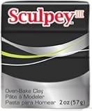 Polyform Sculpey III Polymer Clay, 2-Ounce, Black