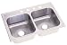 Revere Carrington 33-by-22-by-8 Inch Double Bowl Stainless Steel Kitchen Sink