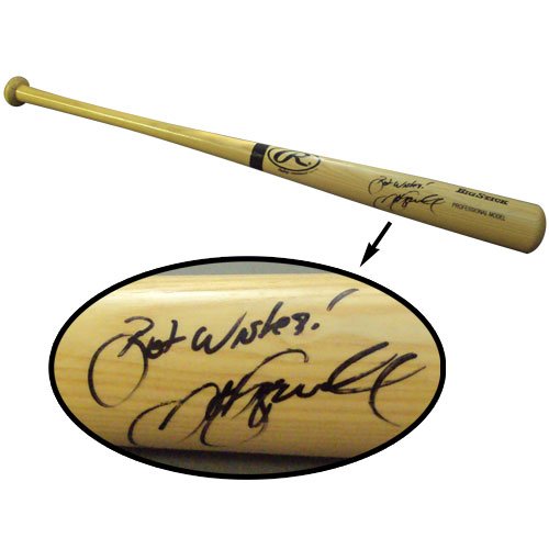 Jeff Bagwell Autographed Rawlings Natural Big Stick Bat
