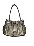 Women's Kathy Van Zelland Lacer Tag Shopper Handbag (Smokey Silver)