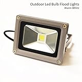 eTopLighting, LED WARM WHITE 10W FLOOD WASH LIGHT 12V 10WATTS WATERPROOF FLOODLIGHT LAMP, LEDF-12V-10W-WW-1