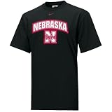 Nike Nebraska Cornhuskers Black Patch T-shirt
