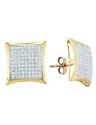 0.50CTW DIAMOND MICRO PAVE EARRINGS