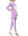 VENTELAN Women Long Sleeve Heart Printed Sleepwear Korean Fashion Pajamas Set